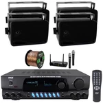 Pyle Stereo Radio Audio Receiver, 4X 3.5'' 200W Max 3-WAY Speakers, Mic System. Fixed Price $298.49.