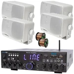 Pyle Am/fm Stereo Receiver 4X 3.5'' Outdoor Mini Box Speakers (white), 2X Wire. Fixed Price $160.49.