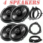 Pioneer 300 Watt 6.5" Coaxial 4 Door Speakers For 2001-2007 Toyota Sequoia. Fixed Price $161.99.