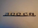 1985 Mercedes W123 300CD Emblem, On Trunk Lid 300SD 1238171415 Coupe. Fixed Price $23.99.