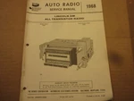 1968 Lincoln Bendix All Transistor Am Radio Service Manual 8TBC. Fixed Price $11.00.