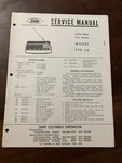 Sharp FYP-30 Solid State Car Radio Service Manual Vintage Oem Diagrams Repair. Fixed Price $13.99.