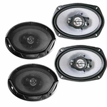 2 Pairs Kenwood KFC-6965S 6X9" 800 Watt 3-WAY Coaxial Speakers / 4. Fixed Price $119.99.