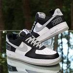 Nike Air Force Low Emb Raiders Men Size 13 Black White Custom CT2301-001. Fixed Price $210.95.
