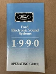 1990 Ford Electronic Sound Systems Radio Stereo Owners Manual Supplement. Fixed Price $5.99.