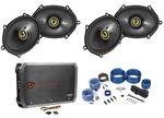 4) Kicker 46CSC684 CS68 6X8" 450W Car Audio SPEAKERS+4-CHANNEL Amplifier+amp Kit. Fixed Price $292.23.