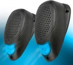 Water Resistant 3" Surface Mount Satellite Speakers With Led Lighting Blue. Fixed Price $42.94.
