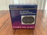Optimus 3 1/2 Flush Mount Speakers 12-1760- 45X2 Radio Shack Car Audio-new. Fixed Price $23.99.