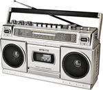 Retro Classic 80S Style Portable Boombox With Cassette Player Recorder, Am/fm/sw. Fixed Price $83.66.
