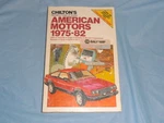 American Motors Repair Guide 1975-82 Amx Eagle Gremlin Book Manual. Fixed Price $25.99.
