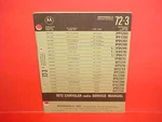 1972 Dodge Challenger Plymouth Barracuda Motorola Am-fm-mpx Radio Service Manual. Fixed Price $44.99.