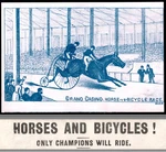 1882 Horse Vs Bicycle Race Boston Grand Casino Track Charles Leroy Trade Card. Fixed Price $278.00.