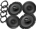 4X Pioneer 6.5" 1280W 3-WAY Stereo Car Audio Speakers 320W Each Free Spacer. Fixed Price $139.99.