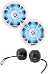 Pair Memphis Audio MXA602SLW 6.5" Led Speakers For Rzr/atv/utv+home. Fixed Price $86.95.