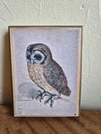 Gallery Miniature GM-6162 Durer Owl By Berliner & Mcginnis Nevada City, Cal.. Fixed Price $20.00.