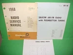 1968 Camaro Corvette Camino Firebird Gto 442 Delco Am-fm Radio Service Manual. Fixed Price $34.99.