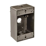 Topaz WB1350B 3-HOLE 1-GANG 1/2'' Aluminum Weatherproof Box Bronze (pack 50). Fixed Price $245.00.