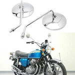 10MM Universal Motorcycle Round Rear View Side Mirrors For Honda Cb 750 Four. Fixed Price $13.71.