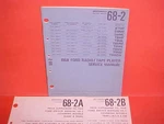 1968 Ford Mustang Lincoln Mercury Motorola 8-TRACK/AM Radio Service Manual Book. Fixed Price $34.99.