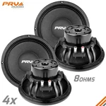 4X Prv Audio 10W1000-NDY 10" Pro Neodymium Mid Woofer Speakers 8OHMS 1000W. Fixed Price $999.64.