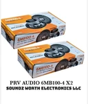 Prv Audio 6MB100-4 6.5" Ohms Midbass Car Speakers Pair Of X2. Fixed Price $99.99.