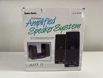 Radio Shack AMX8 Portable Amplified Speakers Tested, Working + Original Receipt. Fixed Price $39.99.