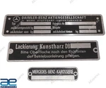 For Mercedes Benz Data Plates Cars Black 3 Units S2U. Fixed Price $20.39.