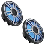 Hertz Hmx S-ld-g Marine 6.5" 4-OHM Coaxial Speakers W/ Rgb Leds, Gray Grille. Fixed Price $479.99.