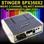 Stinger SPX350X2 Micro Ch 350W Marine Amplifier For Boat Utv Harley Golf Cart. Fixed Price $134.44.