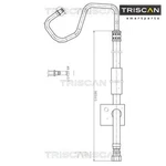 Hydraulic Hose, Steering Triscan 8516 16012 Ford. Fixed Price $132.50.