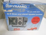 Pyramid Phase Iii Bass Reflex 3 Way Stereo Speaker System 4040 200W New. Fixed Price $49.95.