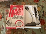 Vintage Realistic Dynamic Desk Stand Microphone W/ Box Model 33-921 Radio Shack. Fixed Price $99.99.
