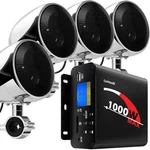 Gohawk Motorcycle Speakers And Amplifier Audio Sound System, 1000W Bluetooth .... Fixed Price $202.75.