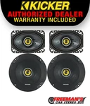 Kicker 46CSC654 + 46CSC464 Series 6.5" & 4X6" 2-WAY Car Speakers Bundle 4-OHM. Fixed Price $148.92.