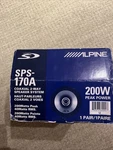 Alpine SPS-170A 6.5 Way Car Stereo Audio Speakers System 200W 40WATTS. Fixed Price $77.33.