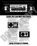 1978 Pioneer KPX-9000 Car Stereo Magazine Promo Ad 8X10 Photo. Fixed Price $14.99.