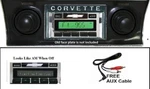 1968-1976 Chevy Corvette Stereo Radio With Free Aux Cable Custom Fit 230. Fixed Price $239.00.