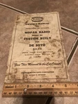 Vintage Mopar Radio Model 821 Custom Built Desoto S-16 S-18. Fixed Price $29.99.
