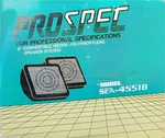 Prospec Weatherproof Seaworthy 25W Marine Black Speakers Model# SEA-4551B. Fixed Price $35.00.