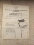 '69 TO'72 Volvo 140,164 & 1800E Am-fm Blaupunkt Installation Instruction Sheets. Fixed Price $19.00.