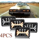 4PCS Fit 1977-1981 P0NTIAC Firebird Trans Chevy Camaro 4X6" Led Headlights H4. Fixed Price $81.95.