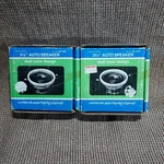 2X Vintage Radio Shack Realistic 3.5" Auto Speaker 40-1325 Dual Cone. Fixed Price $34.00.