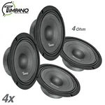 4X Timpano Shallow Mount 8" Car Speakers 2800 Watts TPT-MB8-4 Slim Ohm Midbass. Fixed Price $131.80.
