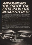 1978 Audiovox CAS-600 In Dash Cassette Tpb 4000 Track Car Stereo Photo Ad. Fixed Price $10.79.