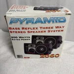 Pyramid Phase Iii 3-WAY Bass Reflex Car Speakers 2060. Fixed Price $25.00.