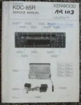 Kenwood KDC-65R Car Stereo Cd Player Original Service Repair Manual. Fixed Price $14.94.