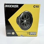 Kicker Comp Series 4-OHM Car Subwoofer Model 43C104. Fixed Price $65.00.