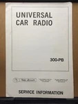 Original Service Manual California Auto Radio 300-PB Car Boman Astrosonix. Fixed Price $11.98.