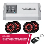 Rfrb Rockford Fosgate FRCTM400X4AD Marine Amplifier With 2-PACK M1-65B Speakers. Fixed Price $972.47.