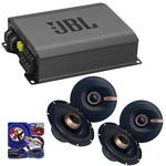 Jbl Gt 60041 1240W 4-CHANNEL Amplifier +4X Warzone 6.5" 450W Speakers Kit. Fixed Price $344.90.